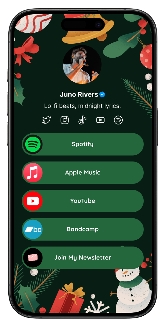 应用个人主页编辑页面的截图​
